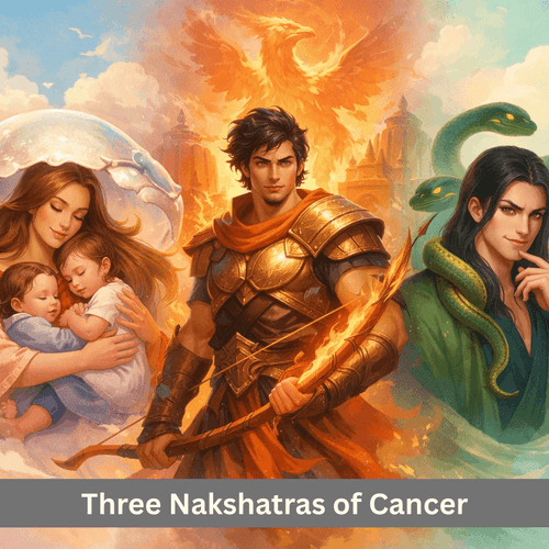 Three Faces of Cancer Sign: Punarvasu, Pushya and Ashlesha