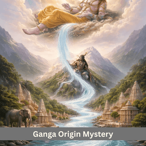 The Divine Origin of Ganga: From Vishnu’s Feet to the Cosmos and Beyond