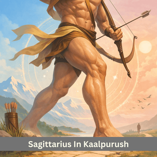 Sagittarius in Kaalpurush: Governing Thighs, Hips, and the Power of Movement