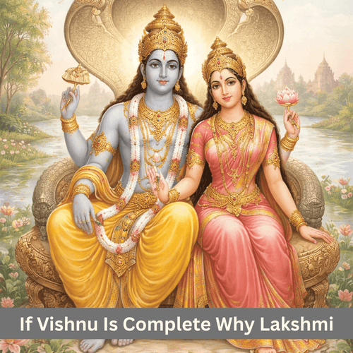 If Vishnu Is Complete Why Lakshmi