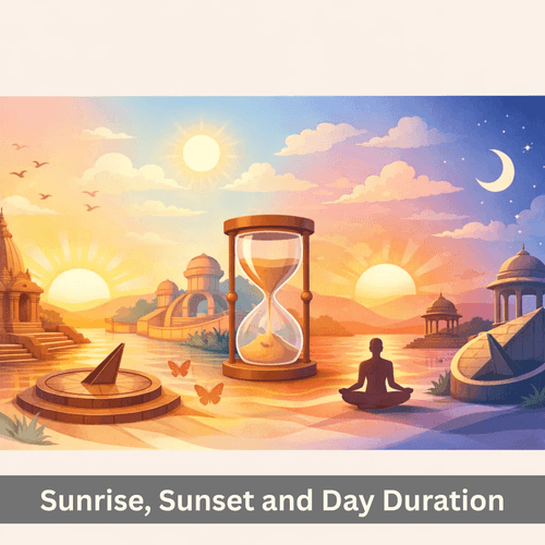Sunrise, Sunset and Day Duration in Vedic Astrology