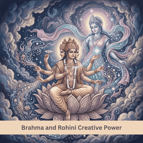 Brahma and Rohini Creative Power