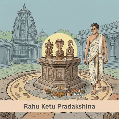 The Authentic Rule of Rahu Ketu Pradakshina