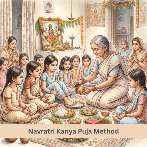 Navratri Kanya Puja Method