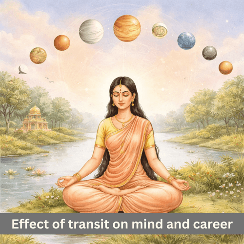 Effect of planetary transit on mind and career