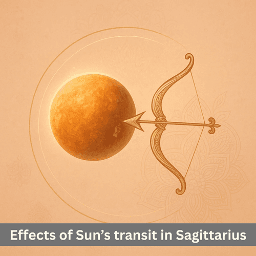 What are the divine effects of Sun’s transit in Sagittarius?