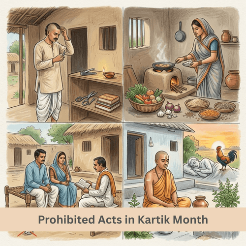 Prohibited Acts in Kartik Month