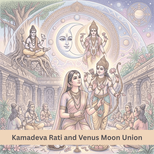 Kamadeva Rati and Venus Moon Union