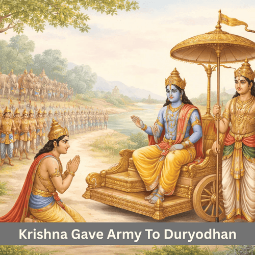 Why Krishna Gave Army To Duryodhan
