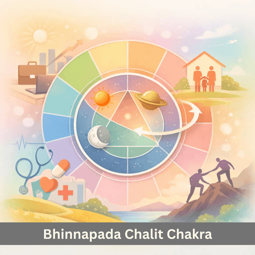 Bhinnapada Chalit Chakra: Understanding Subtle House Results