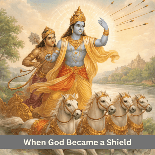When God Became a Shield: How Krishna Saved Arjuna Again and Again