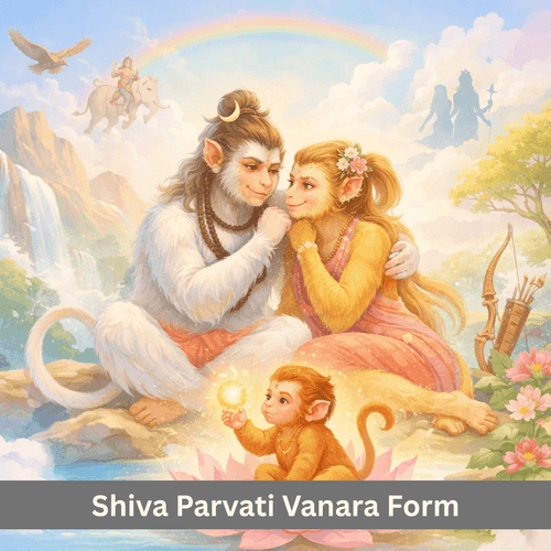 When Shiva and Parvati Took the Form of Vanaras: The Divine Preparation Behind Hanuman’s Birth