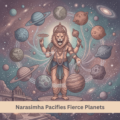 Narasimha Pacifies Fierce Planets