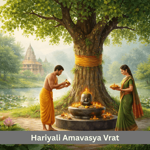 Spiritual Significance of Hariyali Amavasya Vrat and Peepal Worship Story Removing Sorrow