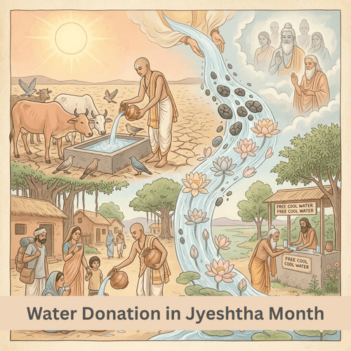 Merits of Water Donation in Jyeshtha Month