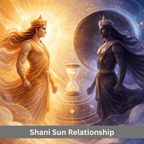 The Relationship Between Shani and Surya: Conflict, Karma and Inner Growth