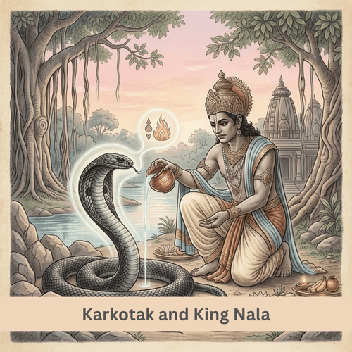Karkotak and King Nala