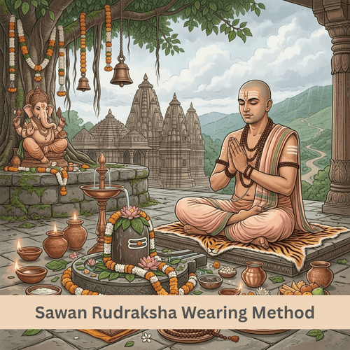 Sawan Rudraksha Wearing Method: Right Time and Procedure