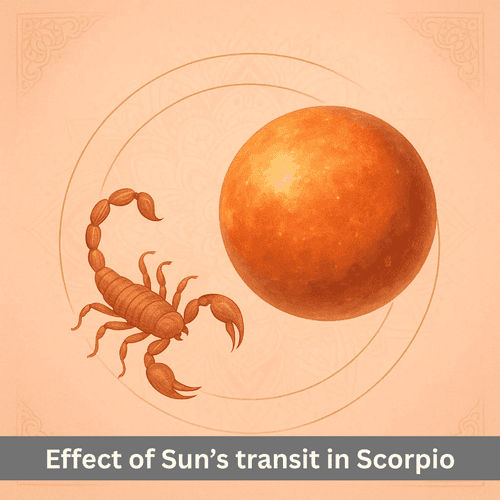 What is the effect of Sun’s transit in Scorpio in 2025?