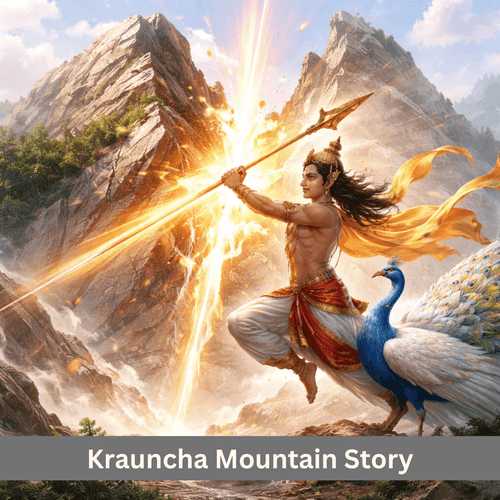 Kartikeya and the Piercing of Krauncha Parvata: Power Beyond Obstacles