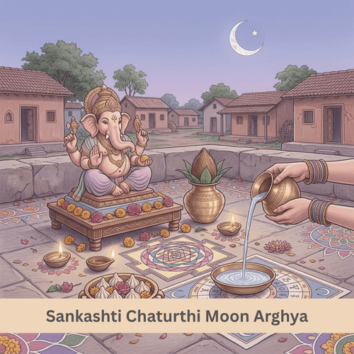 Sankashti Chaturthi Moon Arghya