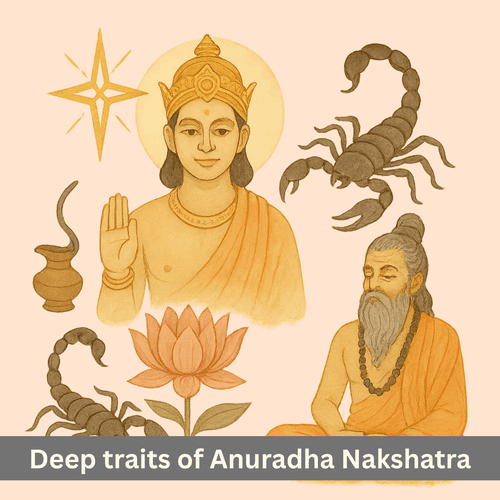 What is the profound symbolism, deific inspirations and deep traits of Anuradha Nakshatra?