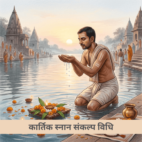 कार्तिक स्नान संकल्प विधि