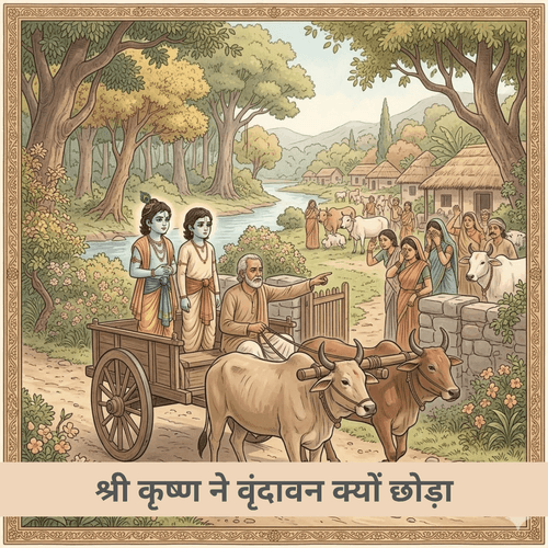 श्री कृष्ण ने वृंदावन क्यों छोड़ा