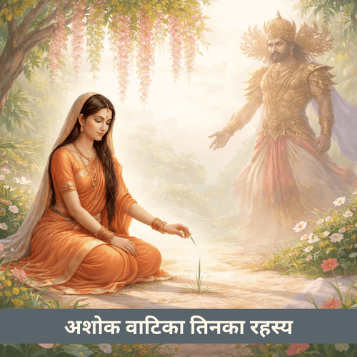 अशोक वाटिका में एक तिनका: सीता की मर्यादा का मौन कवच