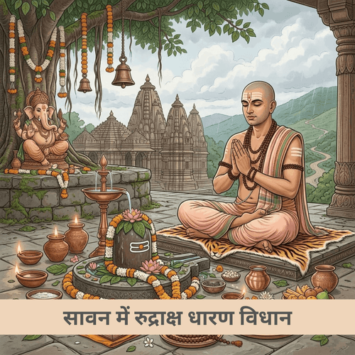 सावन में रुद्राक्ष धारण करने का सही समय और विधि