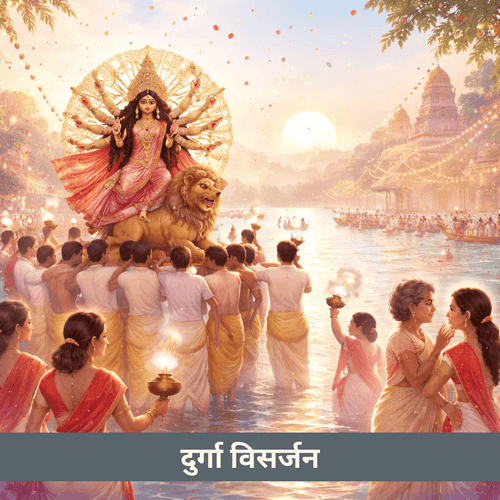 दुर्गा विसर्जन: माँ की विदाई और भावनाओं का संगम