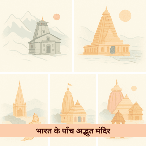 भारत के पाँच ऐसे अद्भुत मंदिर, जहाँ देवता माने जाते हैं सदा निवासमान