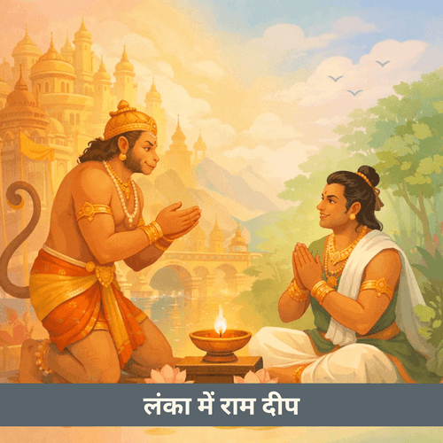 लंका में राम नाम का दीप: जब हनुमान ने विभीषण को पहचाना