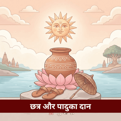 छत्र और पादुका दान: वैशाख की चिलचिलाती धूप में छाता और जूते-चप्पल दान करने का महत्व