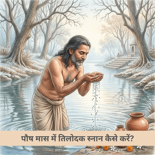 पौष मास में तिलोदक स्नान कैसे करें?