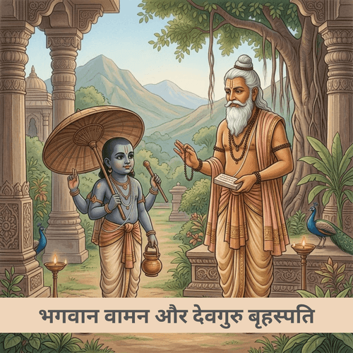 भगवान वामन और देवगुरु बृहस्पति