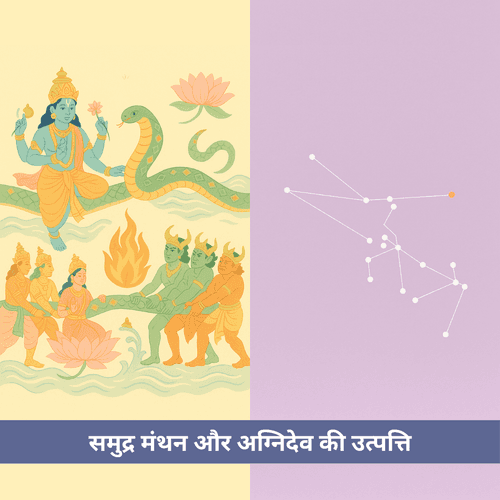 समुद्र मंथन और अग्निदेव की उत्पत्ति: दिव्य ज्वाला का जन्म