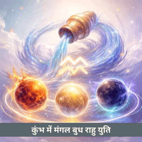 2026: कुंभ राशि में मंगल, बुध और राहु का संयोग – 18 दिन की तीव्र मानसिक और रणनीतिक ऊर्जा