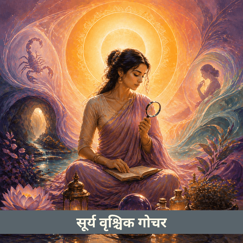 वृश्चिक में सूर्य गोचर: परिवर्तन, गहराई और आंतरिक जागरूकता