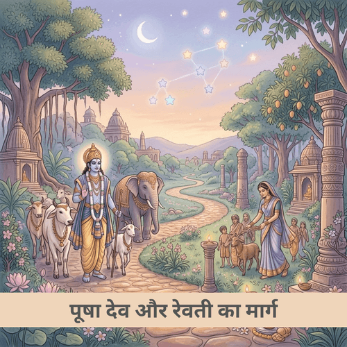 पूषा देव और रेवती का मार्ग