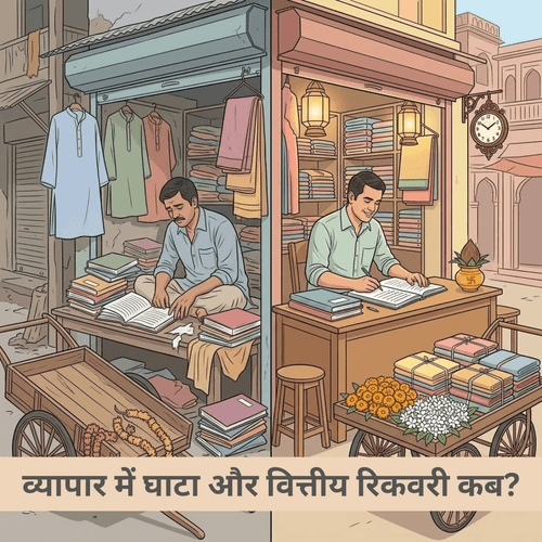 व्यापार में घाटा और वित्तीय रिकवरी कब?