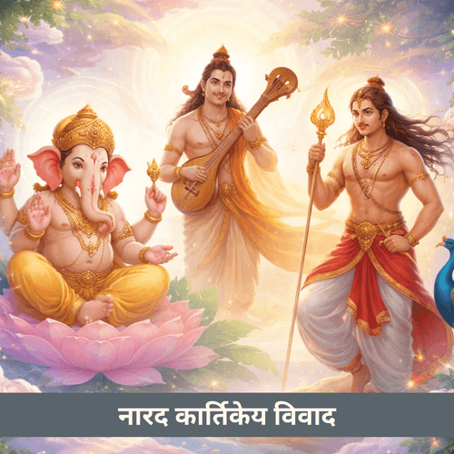 नारद और कार्तिकेय विवाद: ज्ञान, शक्ति और दिव्य विवेक