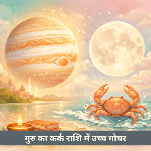 गुरु का कर्क राशि में उच्चोन्नति गोचर: 2 जून 2026 को प्रवेश