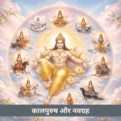 कालपुरुष और नौ ग्रह: वैदिक ज्योतिष में ब्रह्मांड और जीवन शक्तियाँ