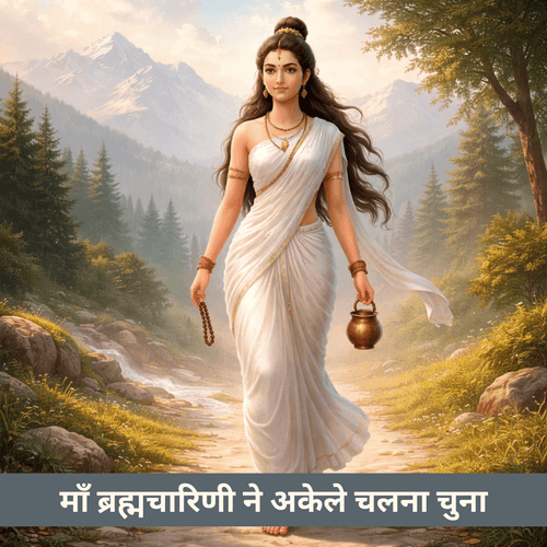 माँ ब्रह्मचारिणी ने अकेले क्यों चलना चुना? भक्ति से परे का संदेश