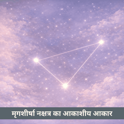 मृगशीर्षा नक्षत्र का आकाशीय आकार: वृषभ मिथुन संगम पर सजग त्रिकोण