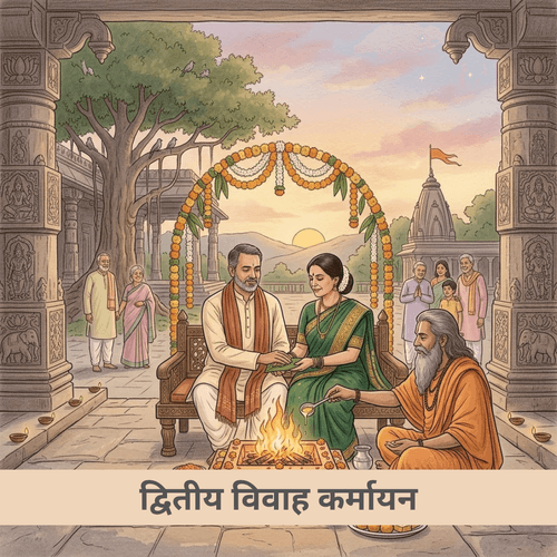 द्वितीय विवाह कर्मायन और भाग्य उदय