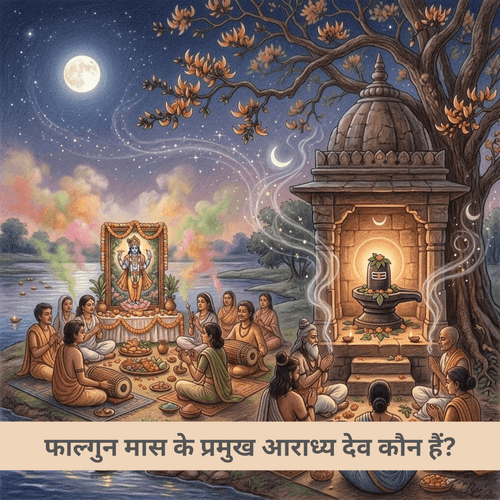 फाल्गुन मास के प्रमुख आराध्य देव कौन हैं?