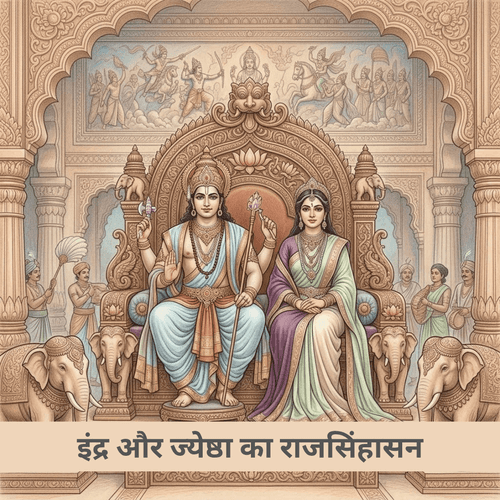 इंद्र और ज्येष्ठा का राजसिंहासन
