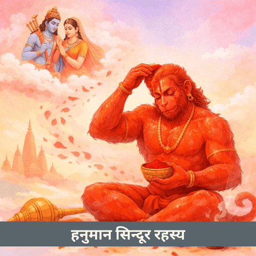 हनुमान ने अपने पूरे शरीर पर सिंदूर क्यों लगाया: भक्ति का वह बिंदु जहाँ बुद्धि शांत हो जाती है